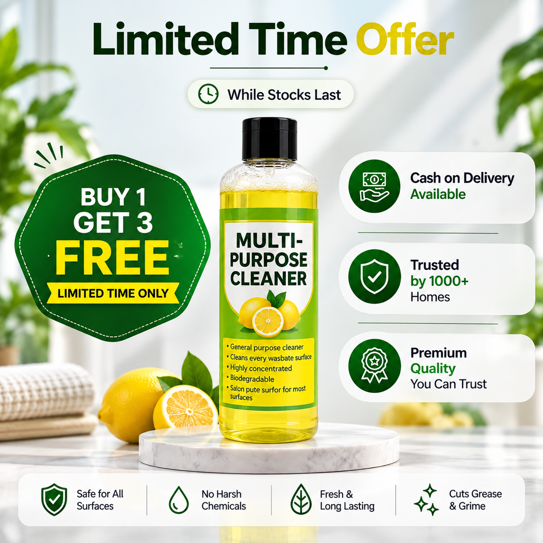 Multi-Purpose Cleaner (Buy 1 Get 3 FREE)