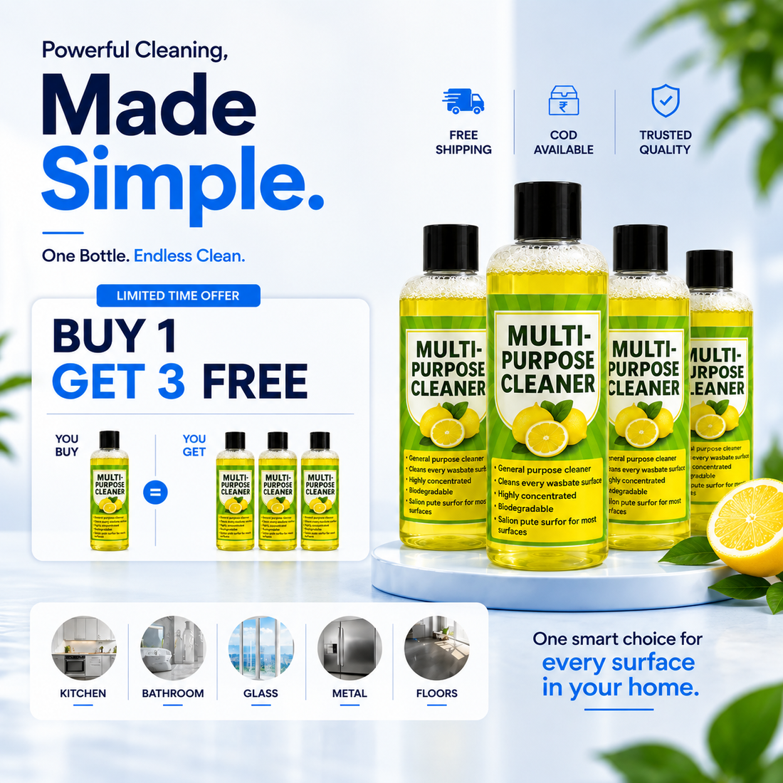 Multi-Purpose Cleaner (Buy 1 Get 3 FREE)